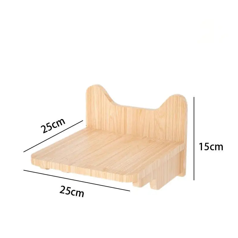 Factory Wholesale Wall Mounted Cat Shelf with Climbing Jumping Shelves DIY Sisal Various Cat Scratching Post Wooden Floating