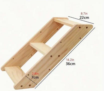 Factory Wholesale Wall Mounted Cat Shelf with Climbing Jumping Shelves DIY Sisal Various Cat Scratching Post Wooden Floating