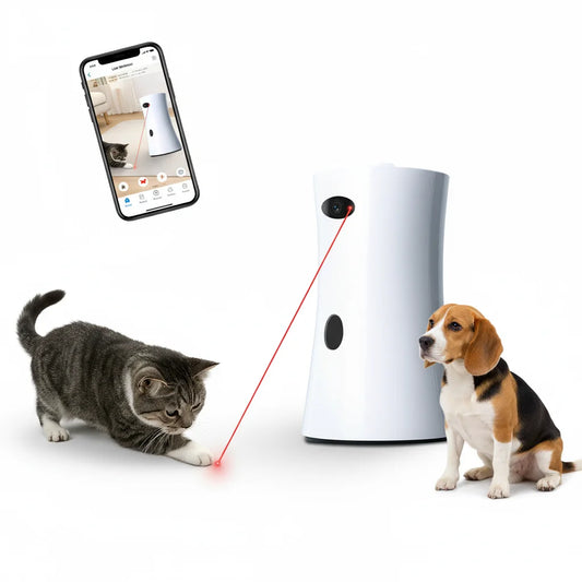 Wholesale Smart Pet Camera | 1080P HD Wifi Feeder with Laser Toy & Two-Way Audio | Remote Play & Feeding for Dogs and Cats