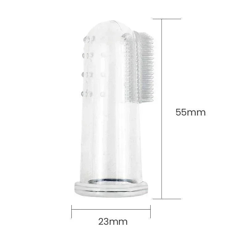 5Pcs Super Soft Pet Finger Toothbrush Dog Brush Bad Breath Tartar Teeth Care Tool Dog Pet Supplies Cepillo Para Perro