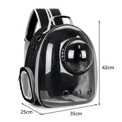 Portable Cat Pet Carrier Backpack Transparent Capsule Bubble Pet Backpack Small Animal Puppy Kitty Breathable Carrier for Travel
